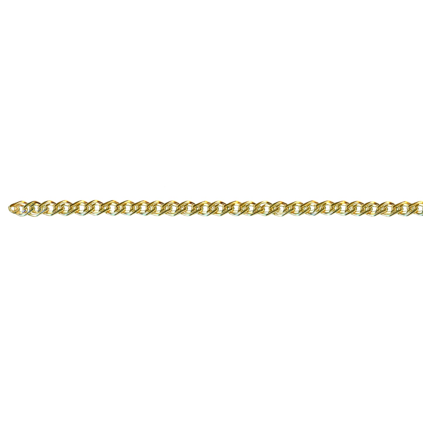 Yellow Gold Filled Flat Generations Chain 21cm - for Welded Bracelet