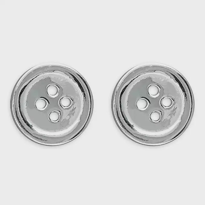 Plain button stud Earrings