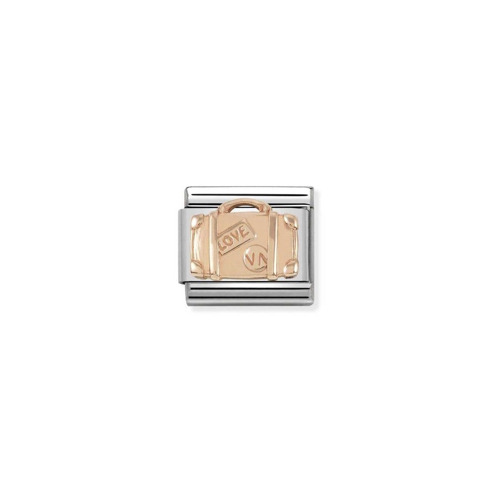 Composable Classic ENGRAVED in stainless steel with 9k rose gold (07_Suitcase)