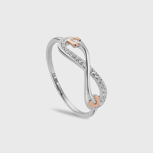 Clogau Tree of Life® Sterling Silver Infinity Ring with Topaz