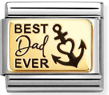 Nomination GOLD 'Best Dad Ever' Charm