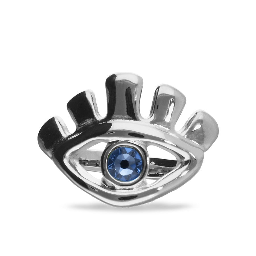 UNOde50 SER INTUITIVA Eye Ring with Blue Crystal