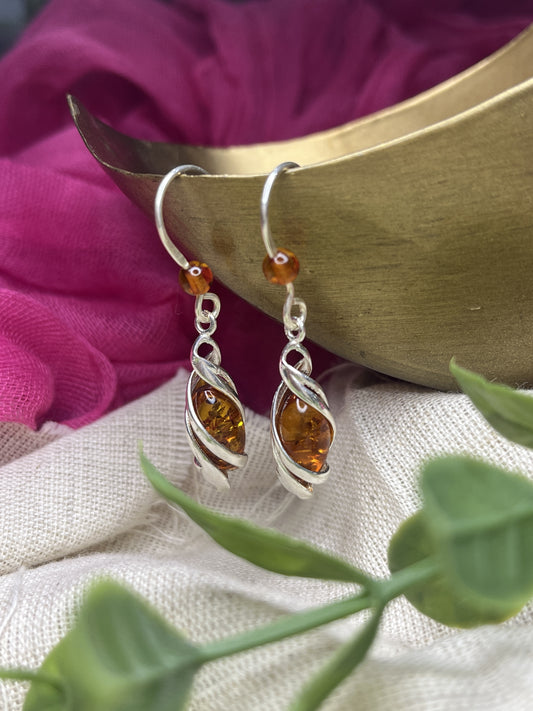 Golden Flame Earrings