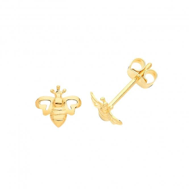 9CT YG Bee Stud earrings