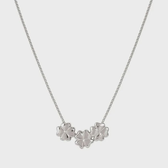Armonica necklace, 3 Four-Leaf Clovers