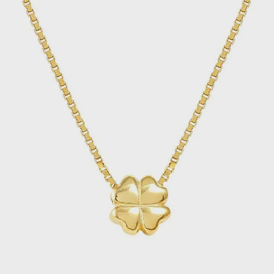 Armonica necklace with Four-Leaf Clover 18K Gold Plated