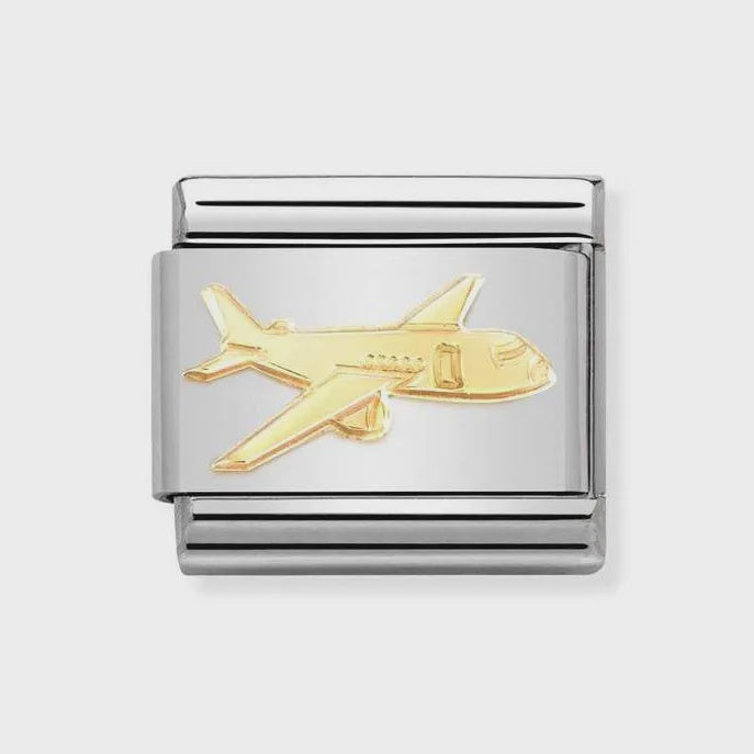 Composable Classic SYMBOLS and steel and bonded yellow gold - Airplane