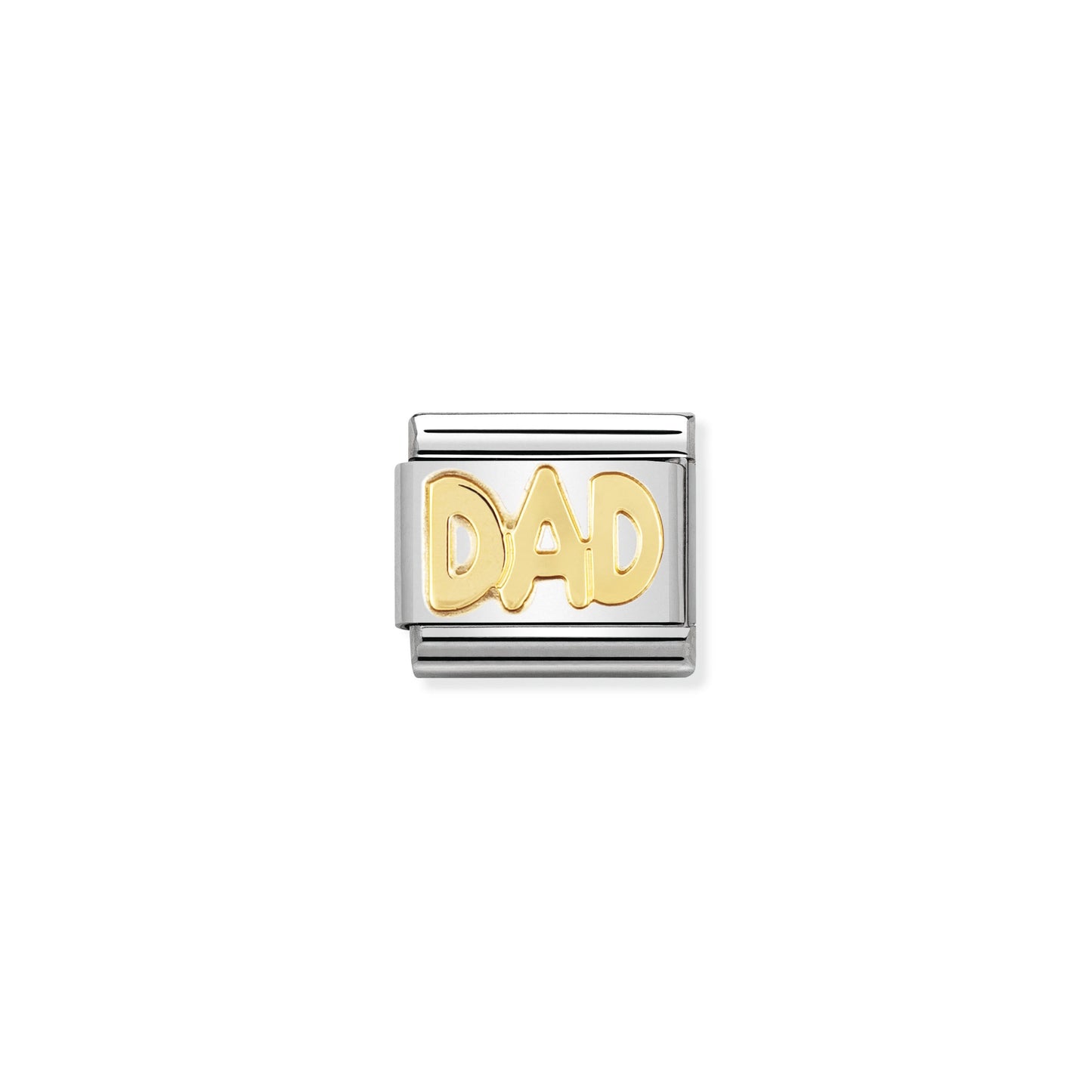 COMPOSABLE Classic WRITINGS in stainless steel with bonded yellow gold (11_DAD)