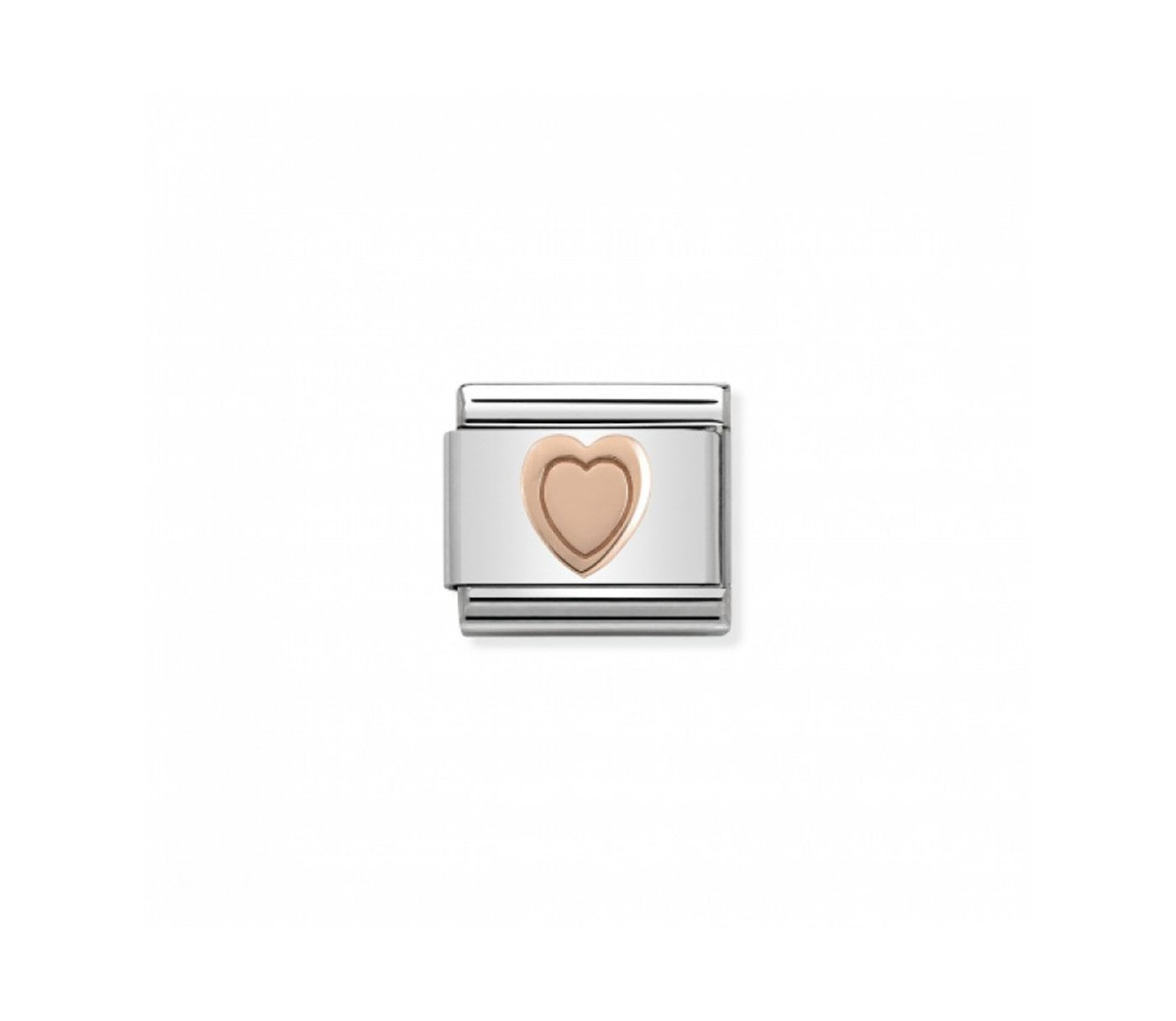 Composable Classic SYMBOLS stainless steel and 9k rose gold (03_Heart)