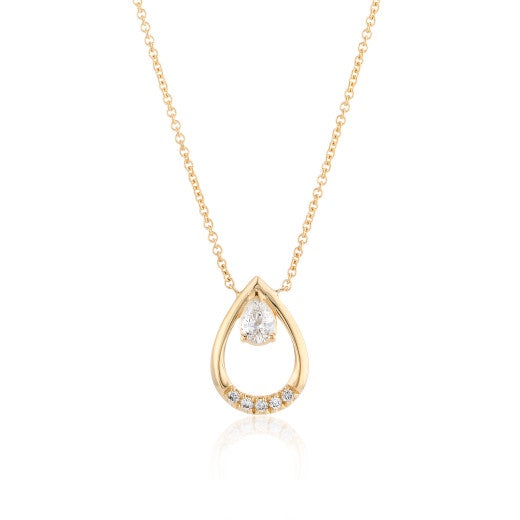 Diamond sale necklace teardrop