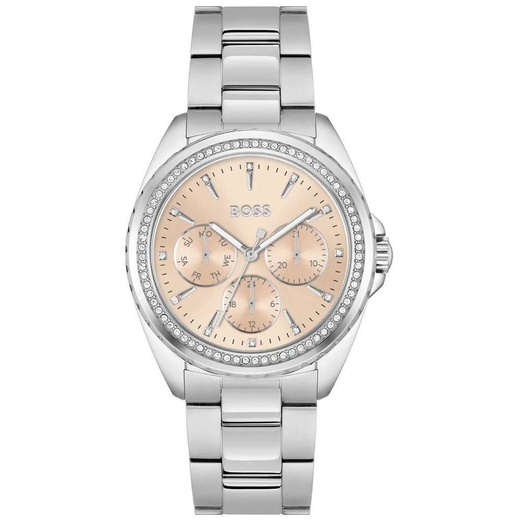 BOSS Atea Stainless Steel Crystal Quartz Ladies Watch