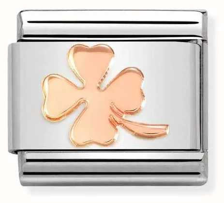 Composable Classic SYMBOLS steel and bonded rose gold (44_Four-leaf clover)