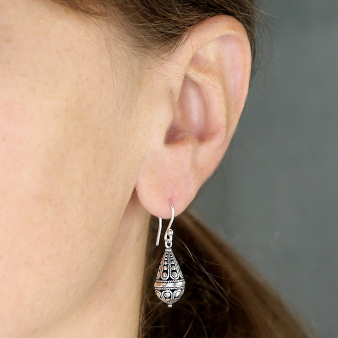 Bali Inspired Drop Hook Earrings
