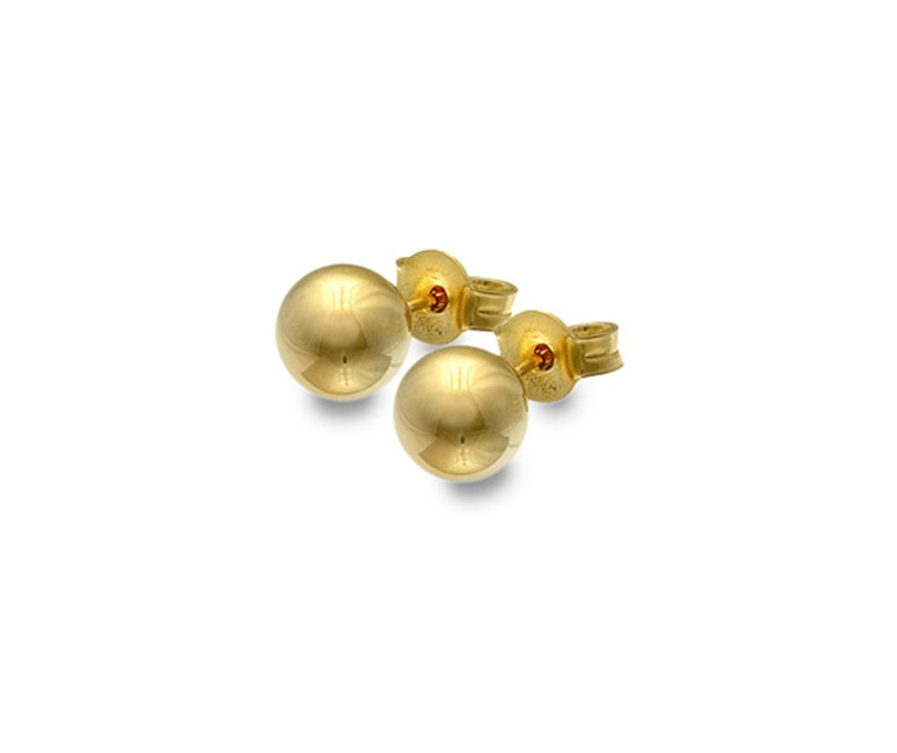9ct Yellow Gold 7mm Ball studs