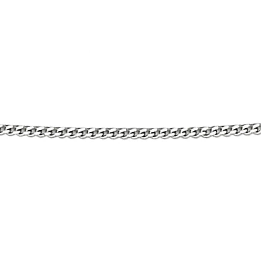 9ct WG Diamond Cut Curb Chain