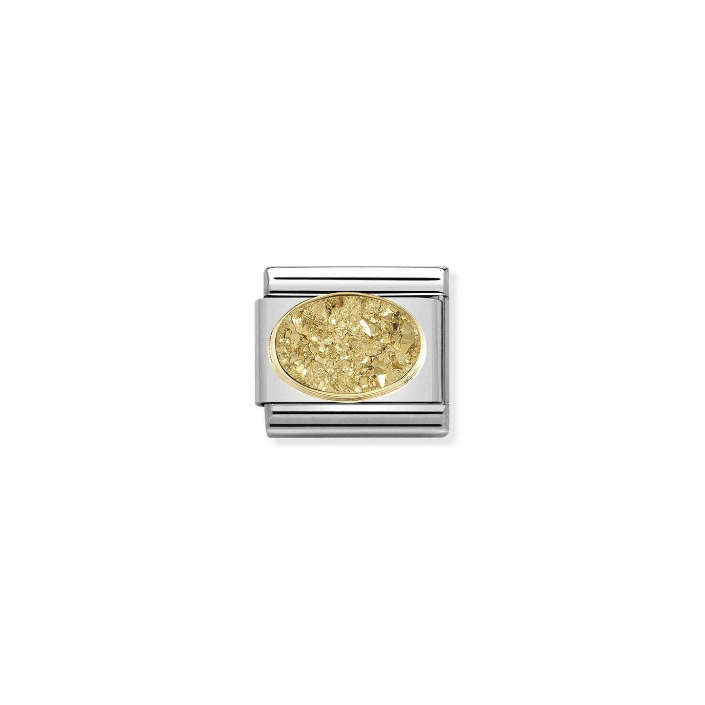 Composable Classic DRUSI in stainless steel, stones and bonded yellow gold (02_Yellow gold)