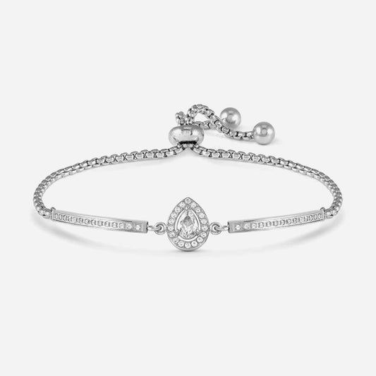 Royal Dream Cubic Zirconia Pear Toggle Bracelet