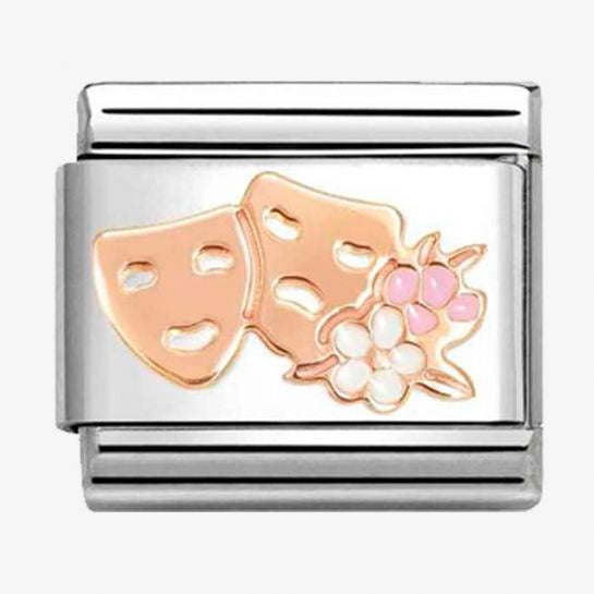 CLASSIC Rose Gold Theatre Masks Link