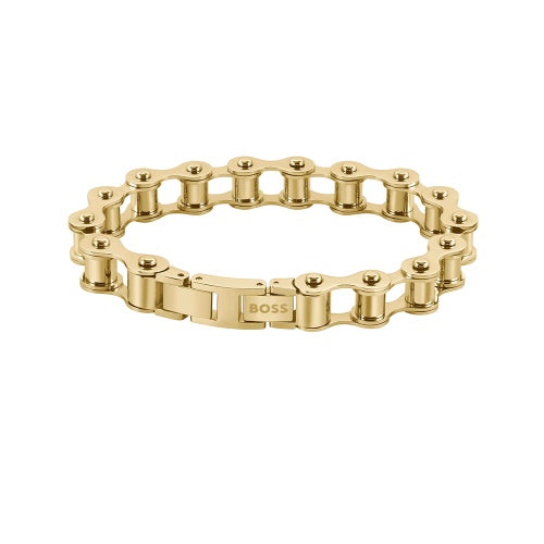 BOSS Cycle Light Yellow Gold Bracelet