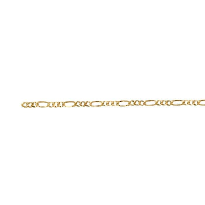 14/20 Yellow Gold-Filled 1.5mm Figaro Chain 21CM