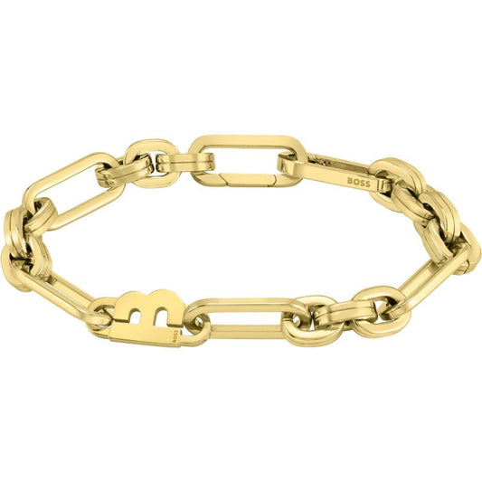 Ladies BOSS Hailey Gold IP Bracelet