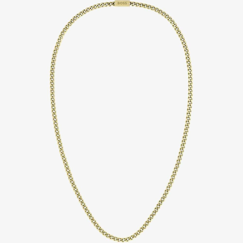 Yellow Gold Coloured Curb Chain