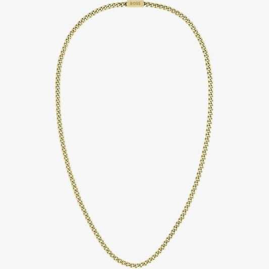 Yellow Gold Coloured Curb Chain