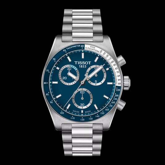 Tissot PR516 Chronograph 40mm Mens Watch Blue