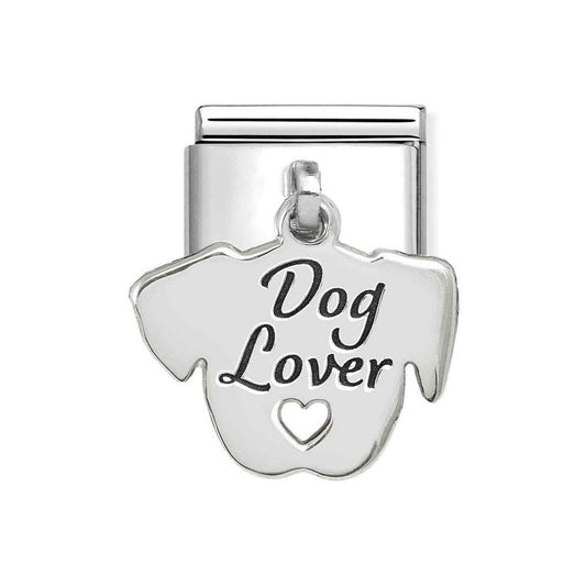 Classic Silver Dog Lover Pendant Charm