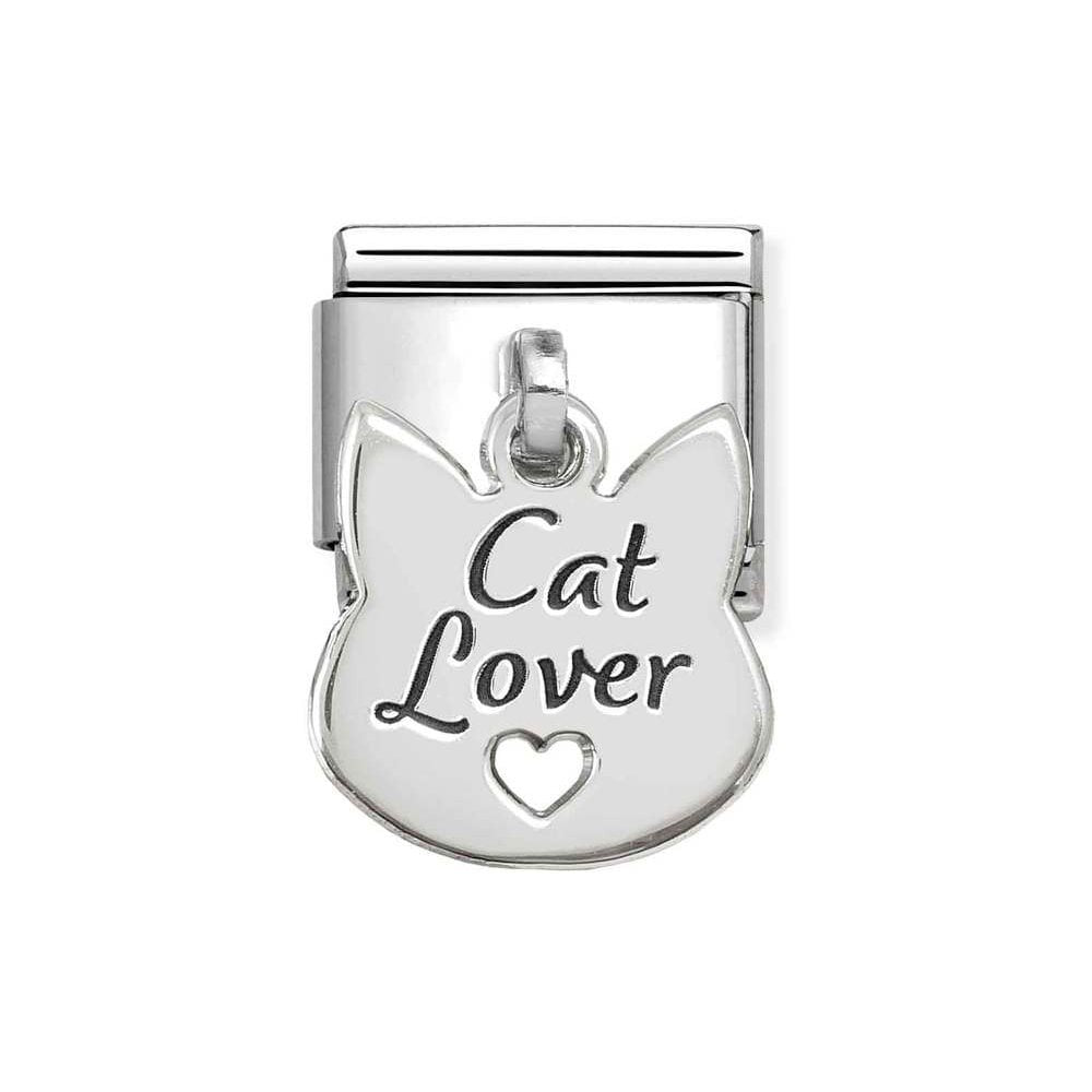 CLASSIC Silvershine Cat Lover Face Charm