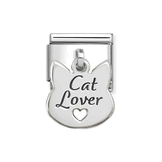 CLASSIC Silvershine Cat Lover Face Charm
