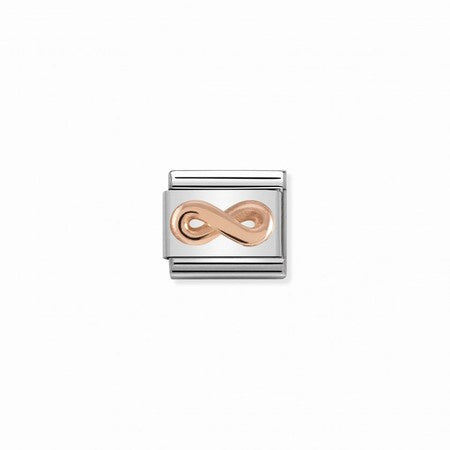 Composable Classic RELIEF SYMBOLS stainless steel and 9k rose gold (03_Infinity)