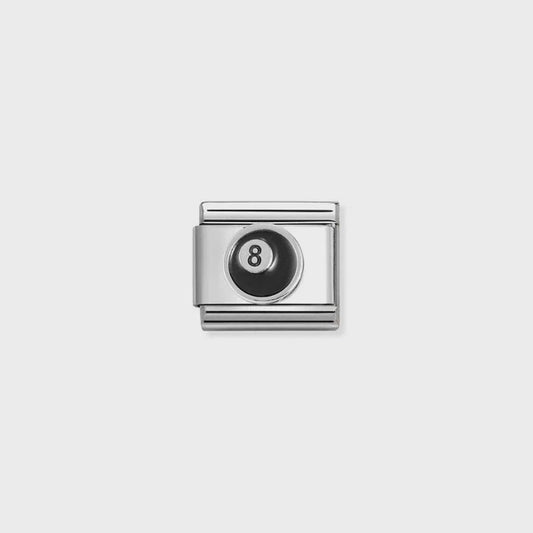 Classic Silver 8 Ball Charm