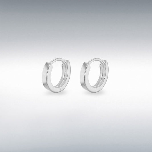 STERLING SILVER 12MM HUGGY EARRINGS