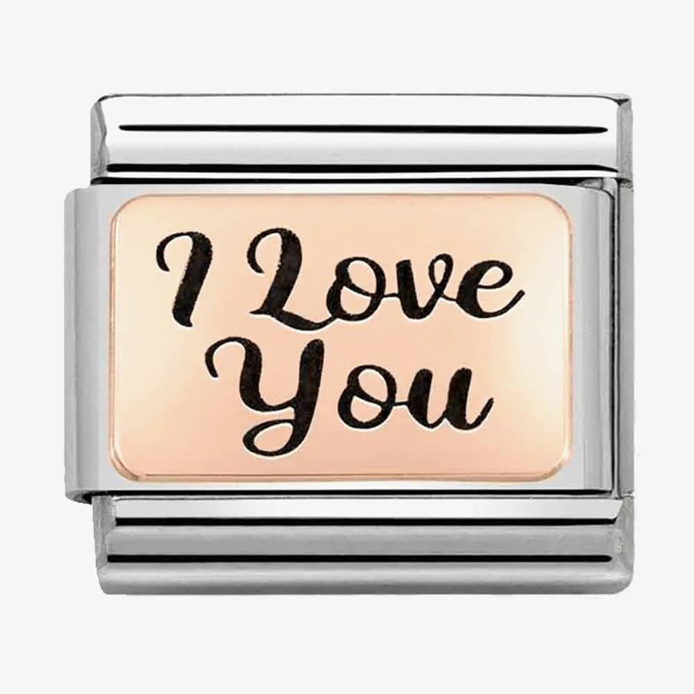 Composable Rose Gold I Love You Charm