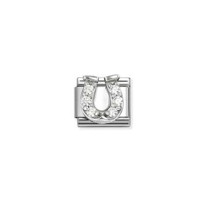 Composable Classic Cubic Zirconia Horse Shoe