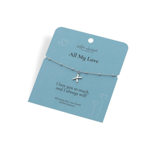 Silver Whisper All My Love Bracelet