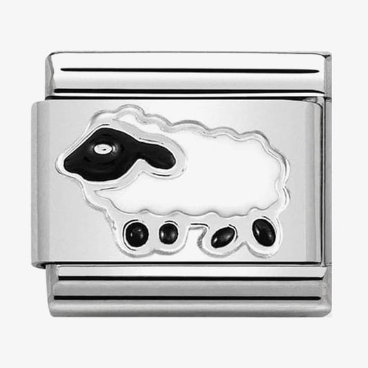 CLASSIC Silvershine White Sheep Charm