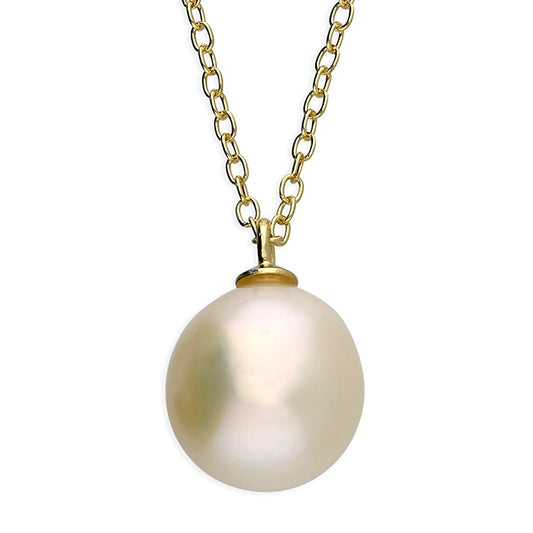 Gold Plated Fresh Water Pearl Necklace