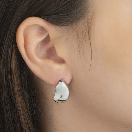 Lava Earrings Silver