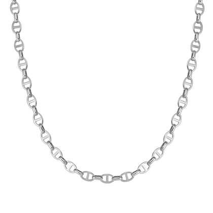ECCLETTICA necklace in steel (NAVY CHAIN)