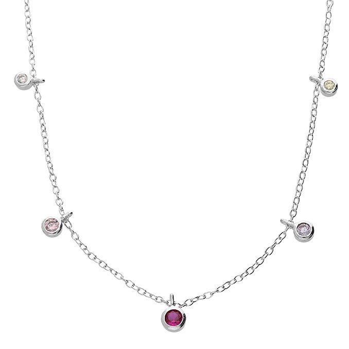 Five Colour Rub Over Necklace