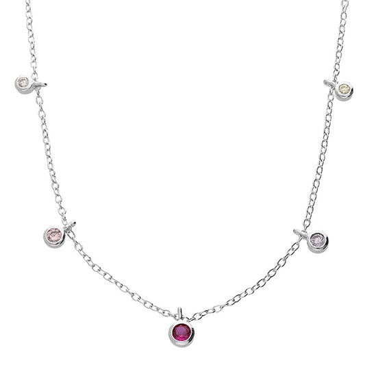 Five Colour Rub Over Necklace