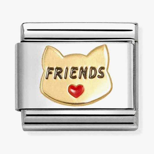 Classic Gold Cat Friends Charm
