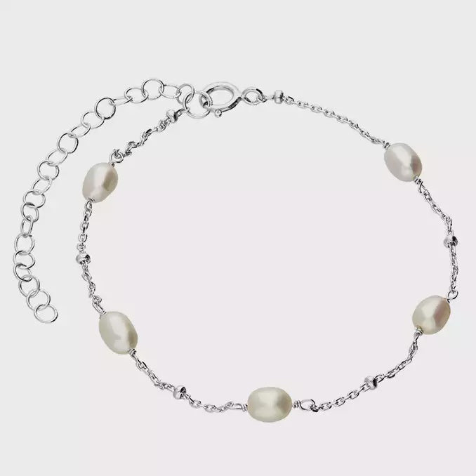 17-21cm freshwater pearl and beaded bracelet
