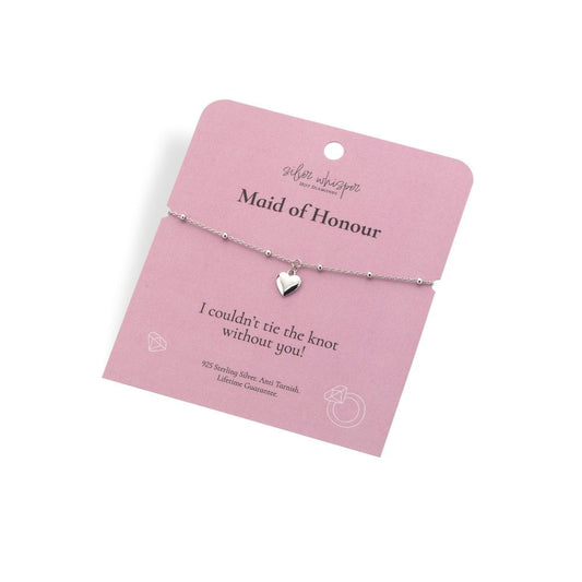 Silver Whisper Maid Of Honour Bracelet