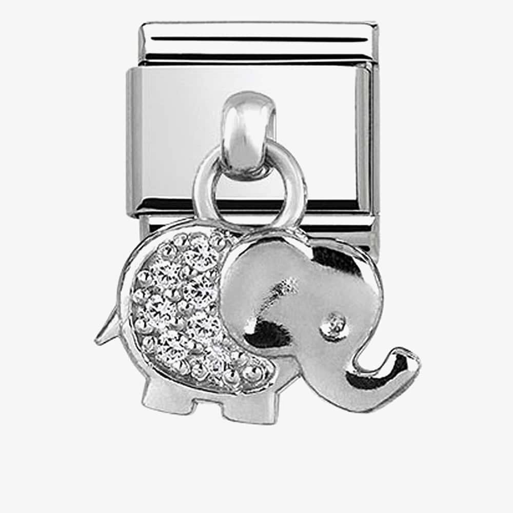Composable Classic CHARMS stainless steel and silver 925 (17_Elephant)