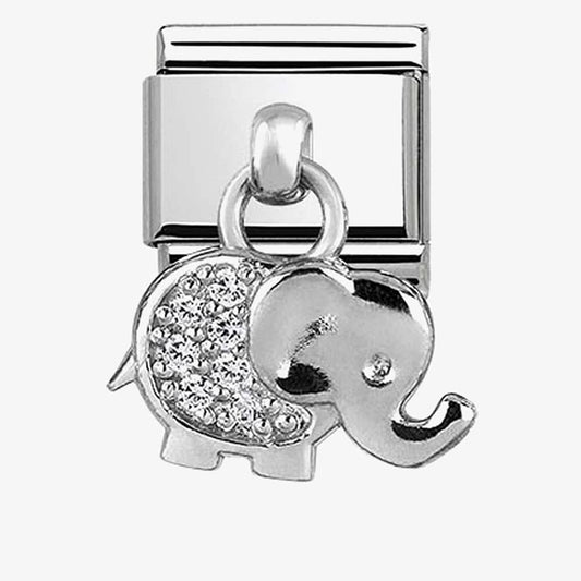 Composable Classic CHARMS stainless steel and silver 925 (17_Elephant)