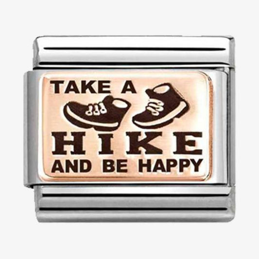 COMPOSABLE LINK TAKE A HIKE, 9K ROSE GOLD