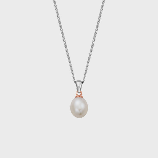 Beachcomber Silver and Pearl Pendant